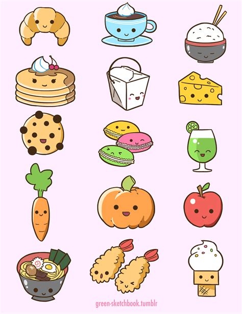 Studies have found that doodling activates more cognitive functions, which, in turn, help you multi-task, plan and concentrate. . Food easy cute drawings
